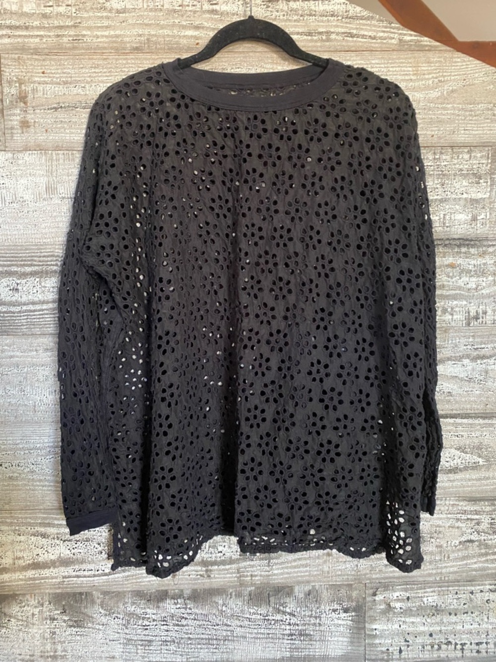 Pete & Greta Silk Eyelet Top